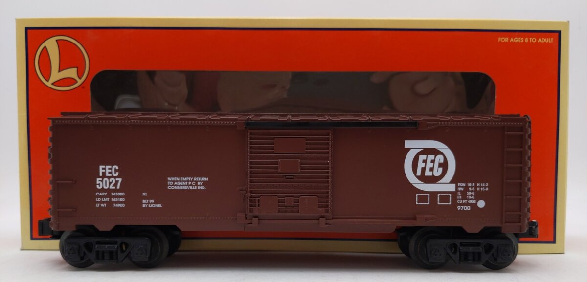 Lionel 6-26223 O Gauge Florida East Coast Boxcar #5027 LN/Box