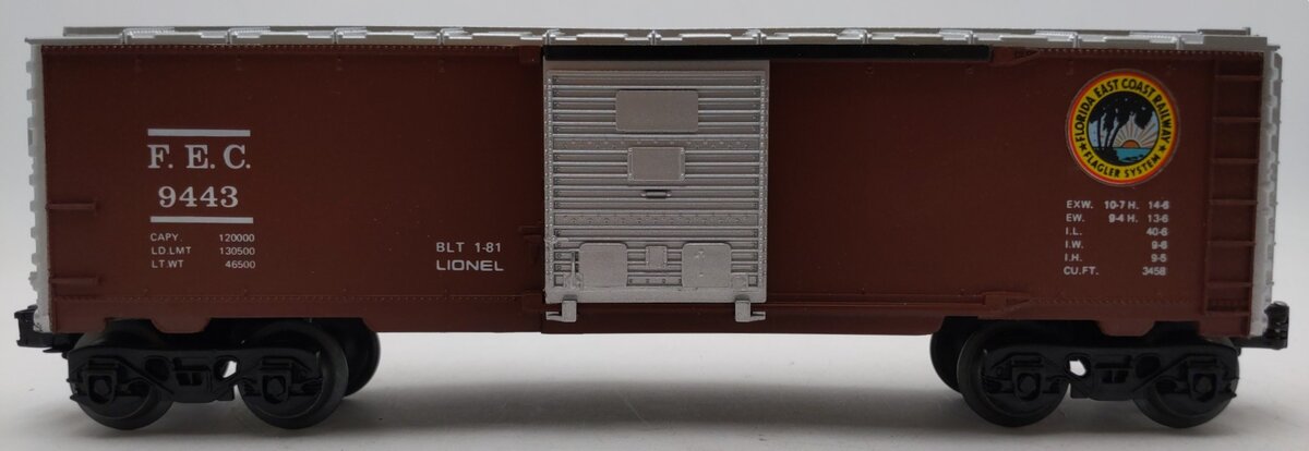 Lionel 6-9443 O Gauge Florida East Coast Boxcar LN/Box
