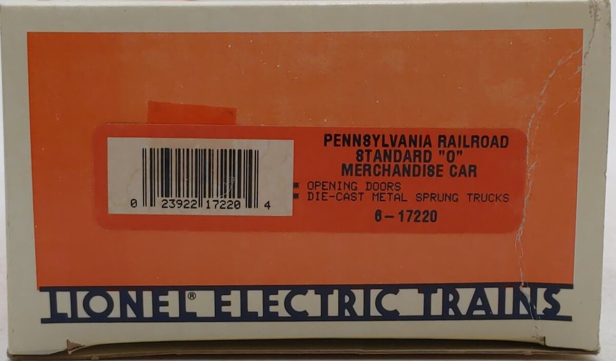Lionel 6-17220 O Gauge Pennsylvania Railroad Standard Merchandise Boxcar #17220 LN/Box