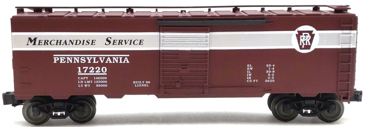 Lionel 6-17220 O Gauge Pennsylvania Railroad Standard Merchandise Boxcar #17220 LN/Box