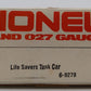 Lionel 6-9278 O Gauge Lifesavers Chrome Plated Single Dome Tank Car VG/Box