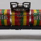 Lionel 6-9278 O Gauge Lifesavers Chrome Plated Single Dome Tank Car VG/Box