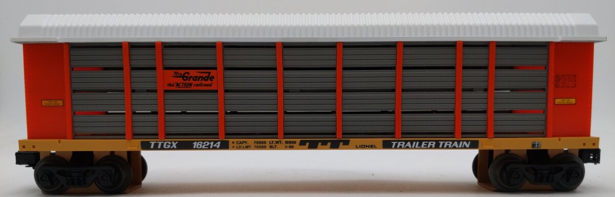 Lionel 6-16214 O Gauge Denver & Rio Grande Two Tier Auto Carrier NIB