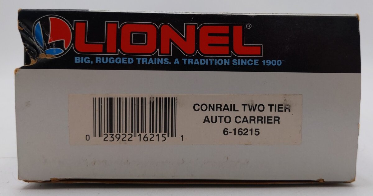 Lionel 6-16215 O Gauge Conrail Two Tier Auto Carrier NIB