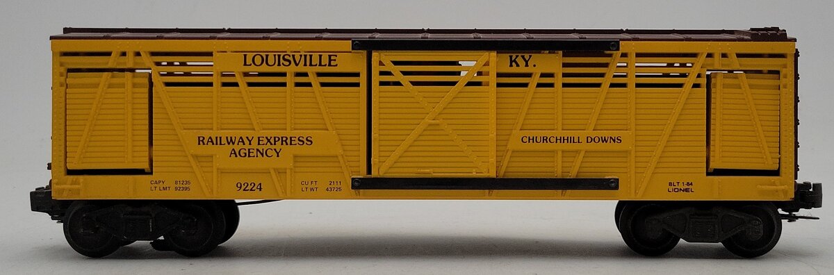 Lionel 6-9224 O Gauge Churchill Downs Operating Horse Car Set EX/Box