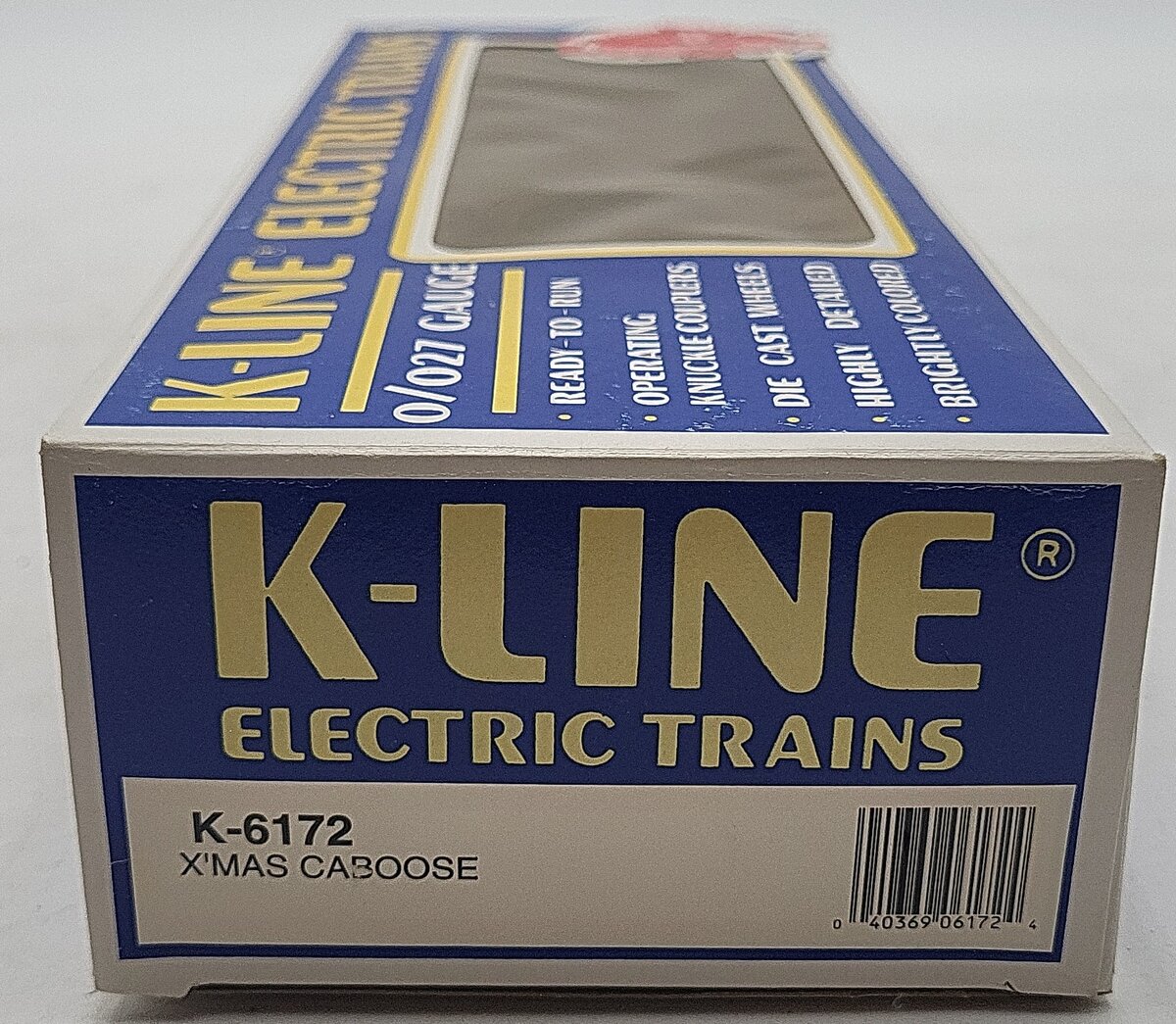 K-Line K-6172 O Gauge Illuminated X'Mas Caboose LN/Box
