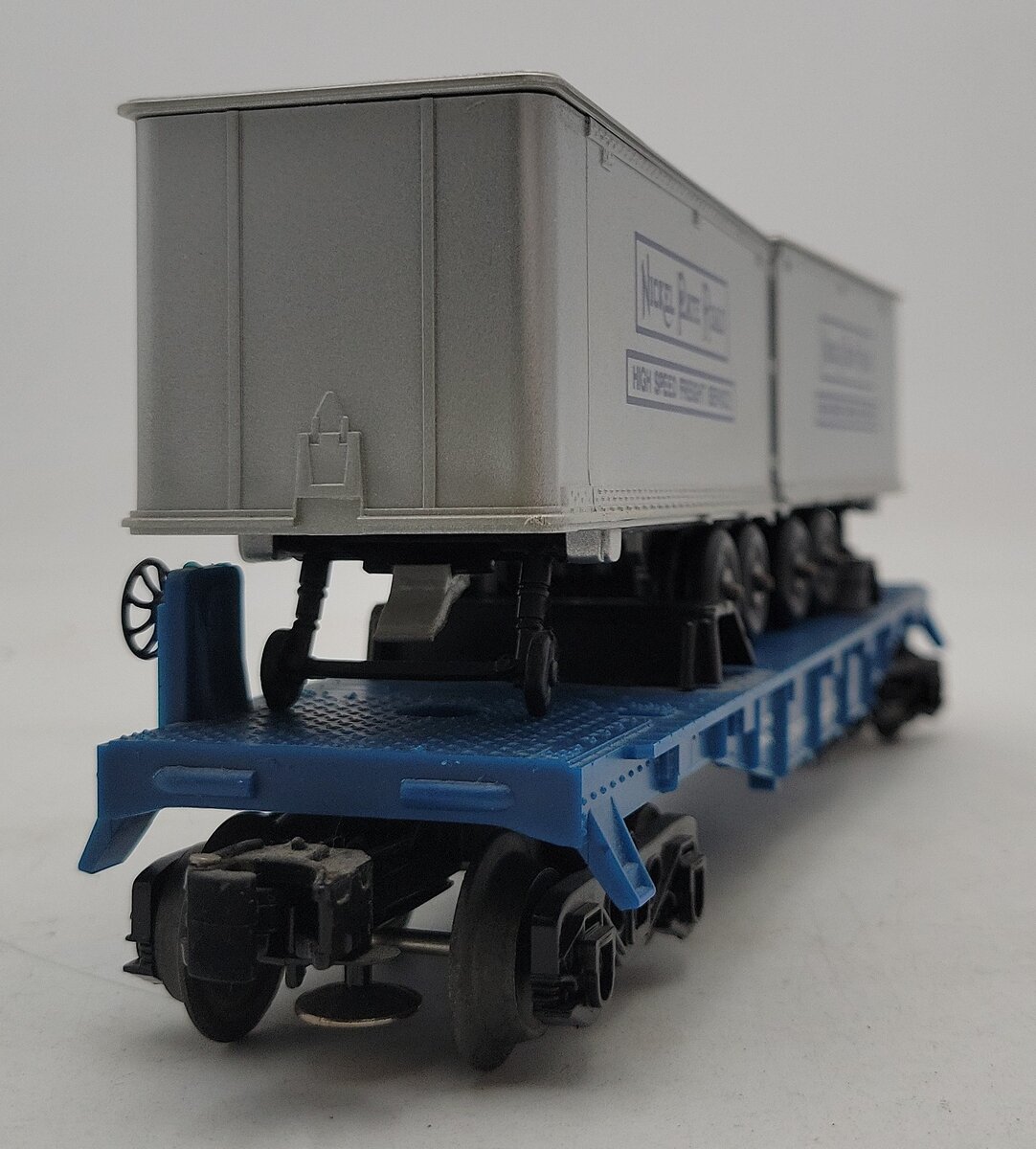 Lionel 6-16307 O Gauge Nickel Plate Road Flatcar with Trailers EX/Box