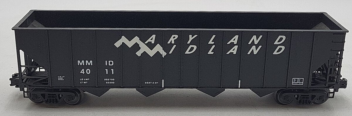 Weaver U4907 O Gauge Maryland Midland 4 Bay High Side Hopper #4011 LN/Box