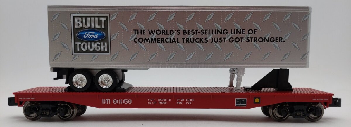 K-Line 6-21659 O Ford Scale Flatcar with Trailer LN/Box