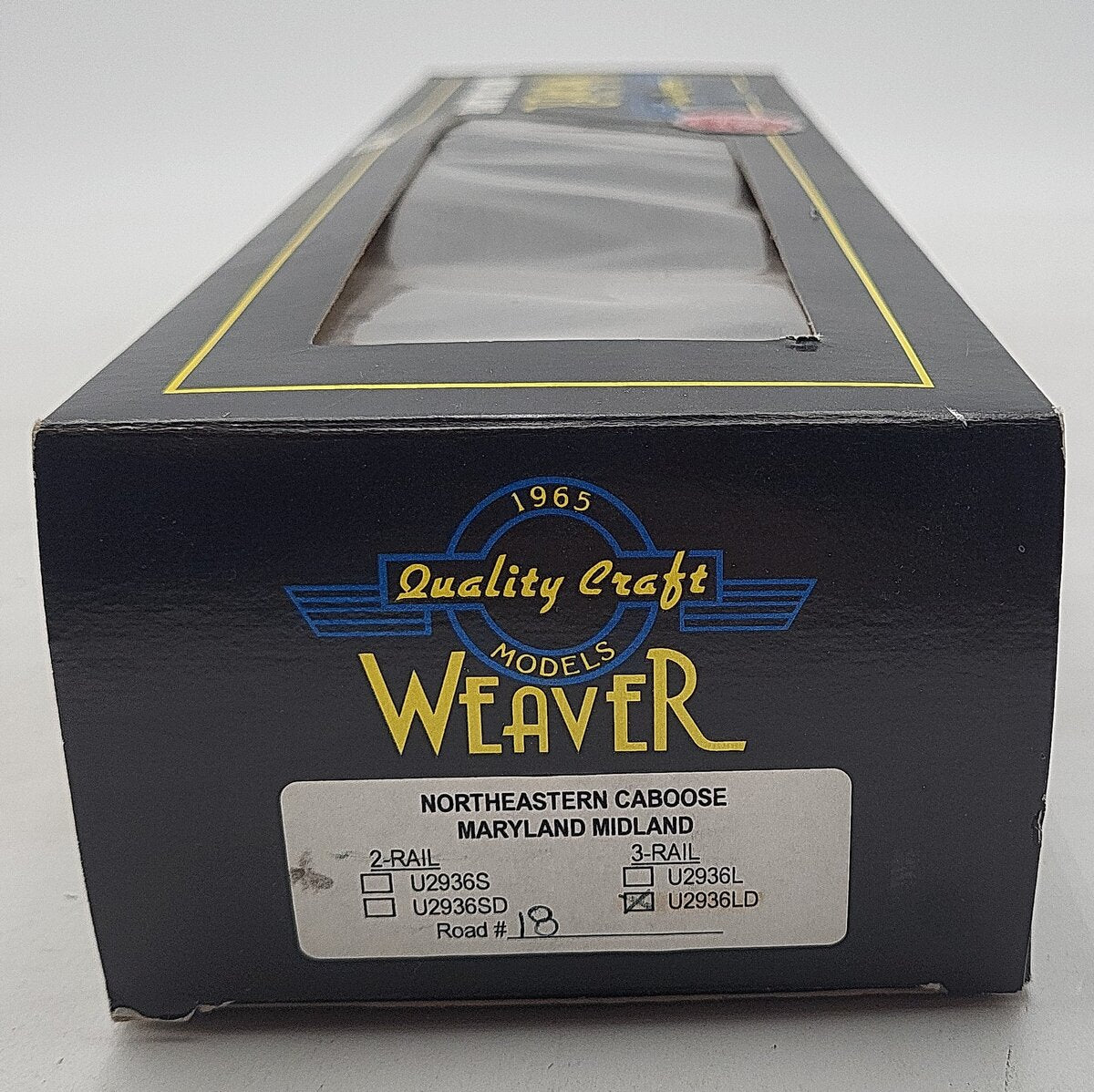 Weaver U2936LD O Gauge Maryland Midland Northeastern Caboose #18 LN/Box