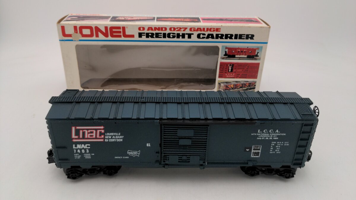Lionel 6-7403 O Gauge L.C.C.A 1984 LNAC Boxcar EX/Box
