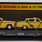 MTH 30-7625 O Gauge MTH Auto Transport Flatcar w/ Ertl Checker Cabs #1959 LN/Box