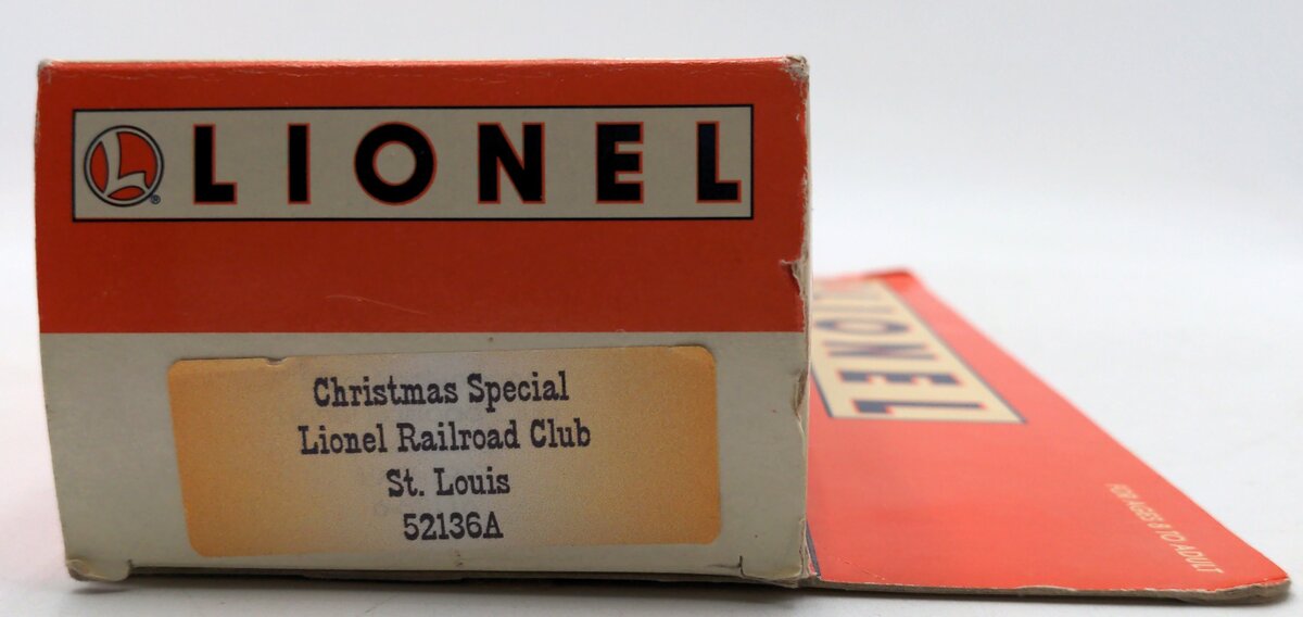 Lionel 5-2136A O Scale Railraod Club St. Louis Christmans Special Truck/Trailer LN/Box