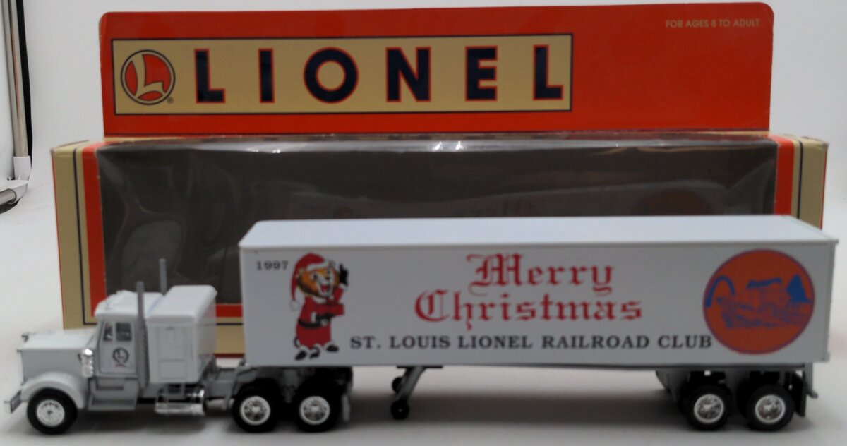 Lionel 5-2136A O Scale Railraod Club St. Louis Christmans Special Truck/Trailer LN/Box