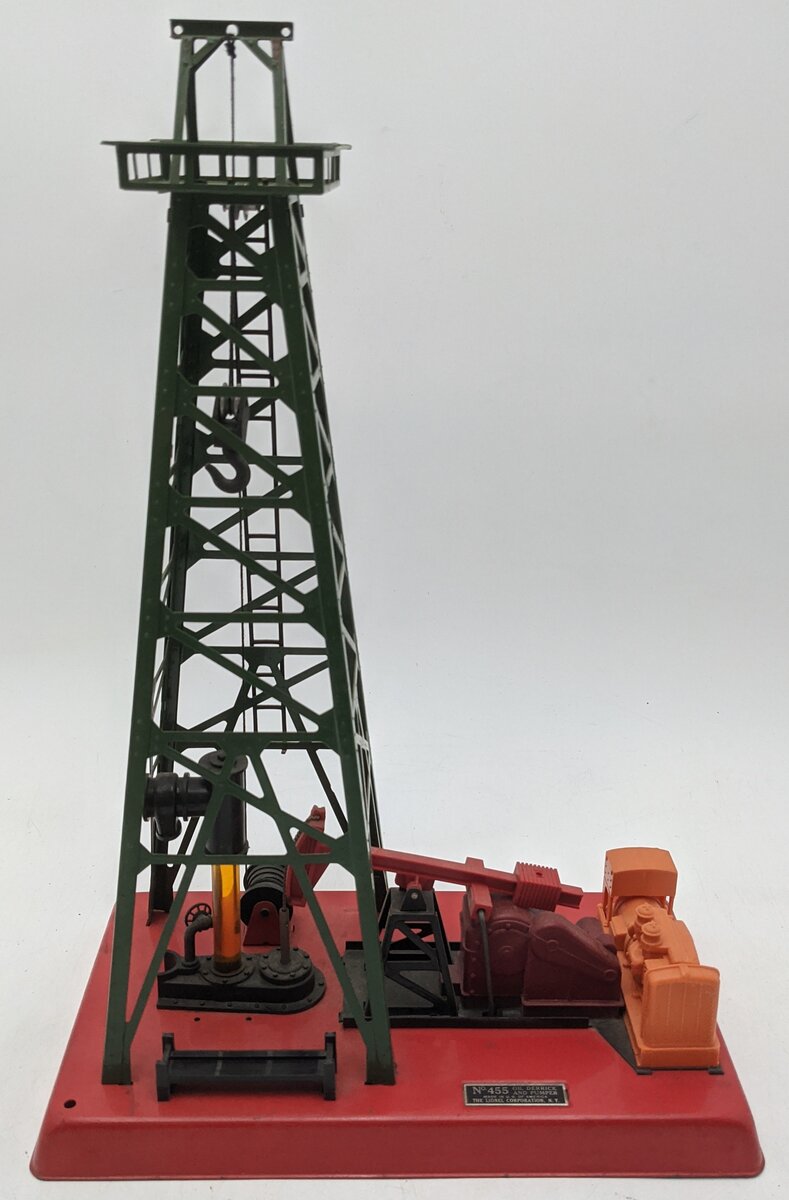 Lionel 455 Vintage O Operating Oil Derrick and Pumper VG