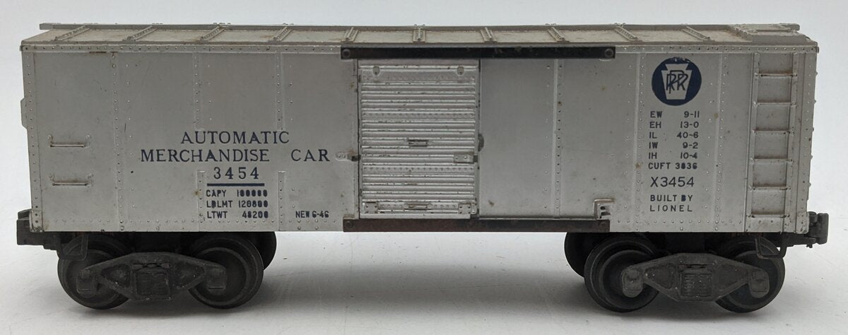 Lionel 3454 Vintage O Pennsylvania Operating Merchandise Car VG