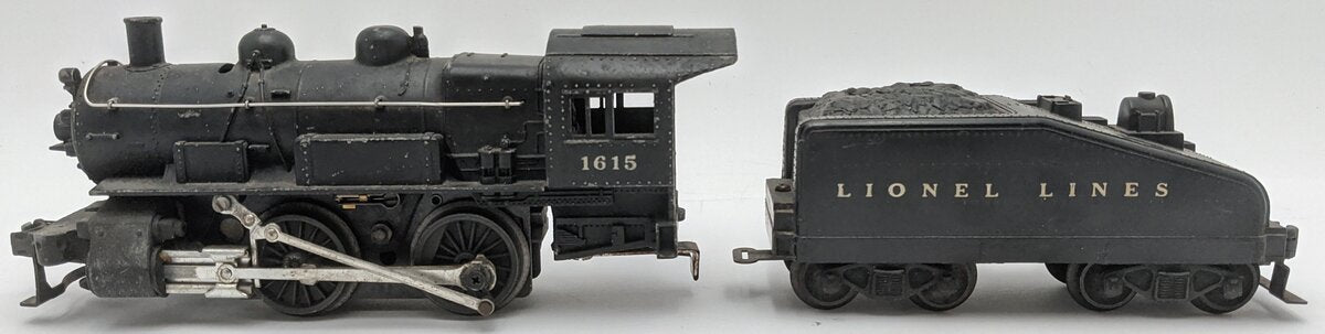 Lionel 1615 Vintage O 0-4-0 Die-Cast Steam Switcher Locomotive & Tender