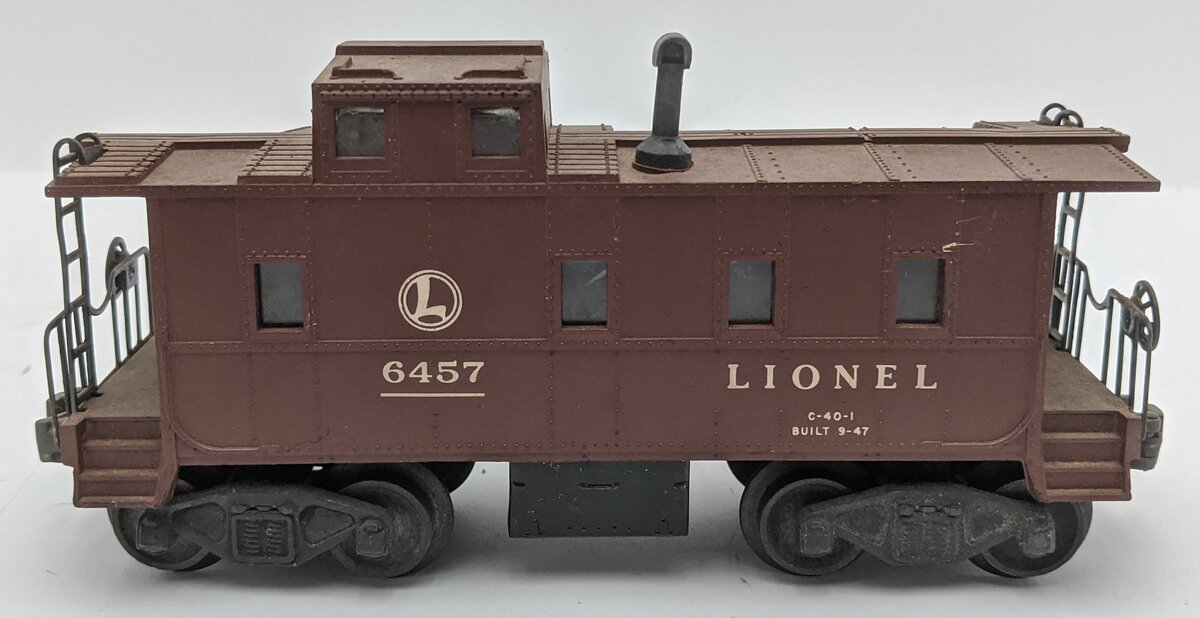 Lionel 6457 Vintage O SP Style Illuminated Caboose with Die-Cast Smokejack VG