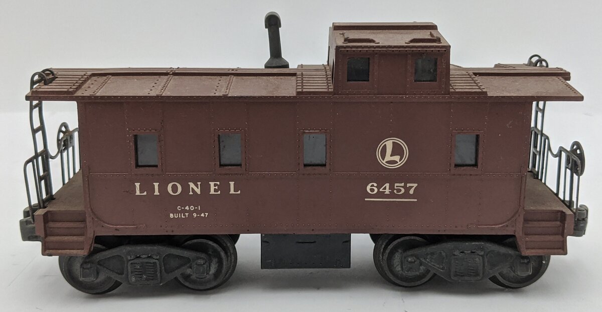 Lionel 6457 Vintage O SP Style Illuminated Caboose with Die-Cast Smokejack VG