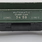 Lionel 3459 Vintage O Lionel Lines Green Operating Ore Dump Car VG