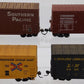 HO Scale Assorted Boxcars [4] VG
