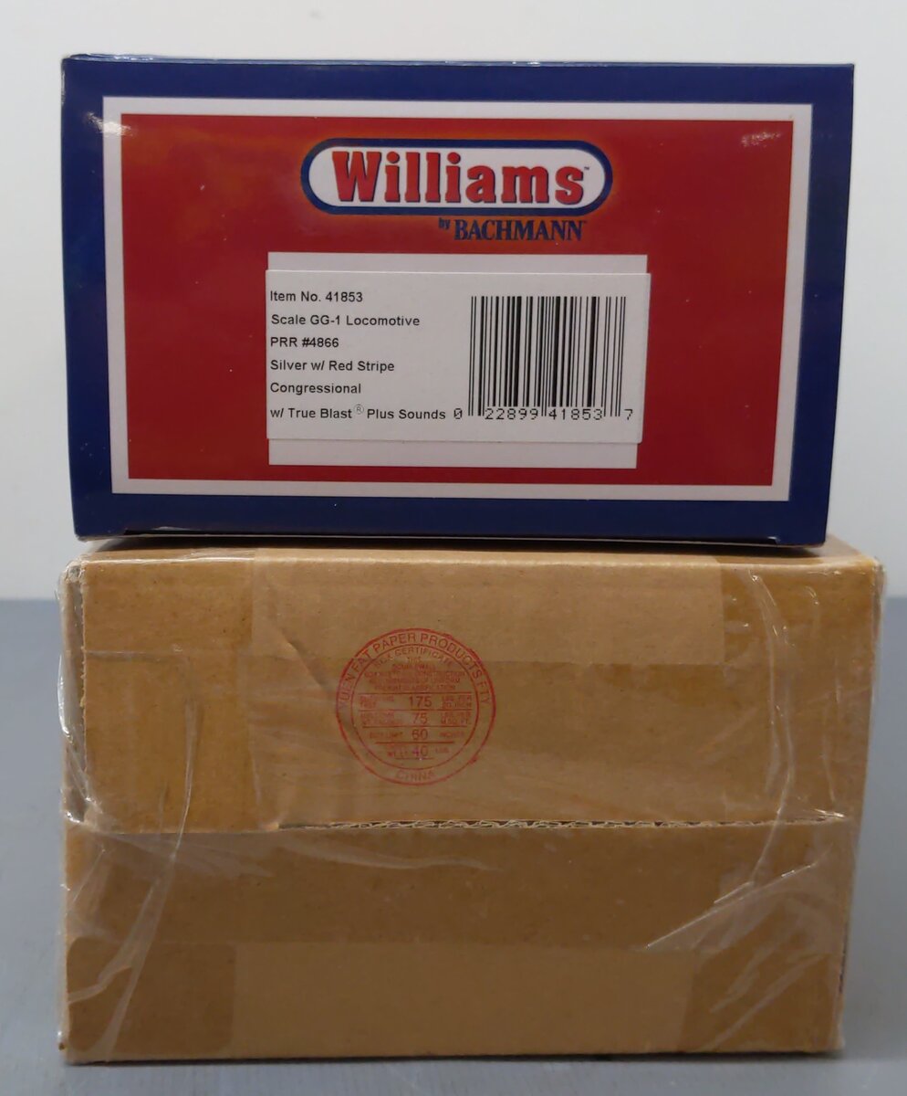 Williams 41853 O Pennsylvania Conventional GG-1 Electric Loco #4866 - 3-Rail LN/Box