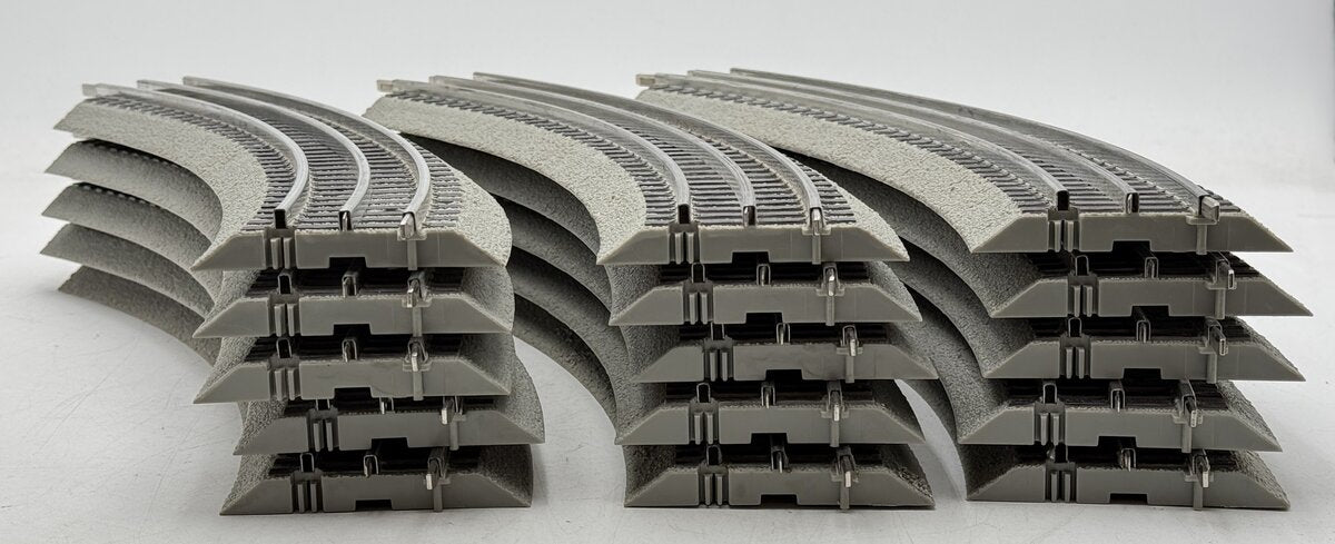 Lionel 6-12015 FasTrack O36 45-Degree Curved Track [15] EX