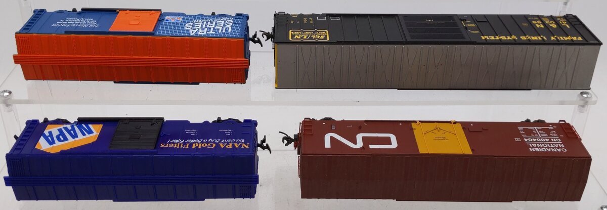 HO Scale Assorted Boxcars [4] VG