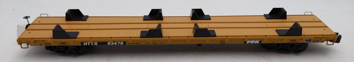 MTH 20-98603 TTX 60' Flat Car with 2M1A Abrams Tanks VG/Box