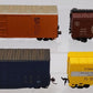 HO Scale Assorted Boxcars [4] VG