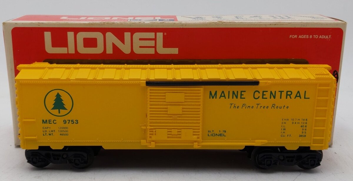 Lionel 6-9753 O Gauge Maine Central Boxcar LN/Box
