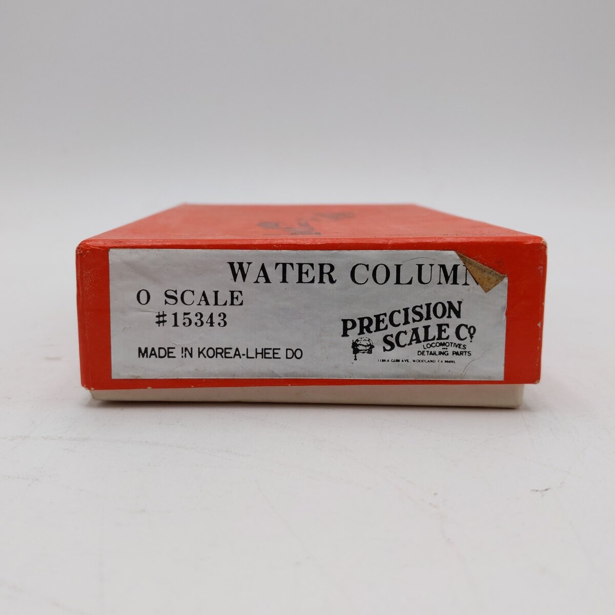 Precision Scale Co. 15343 O Scale Brass Water Column - Unpainted LN/Box