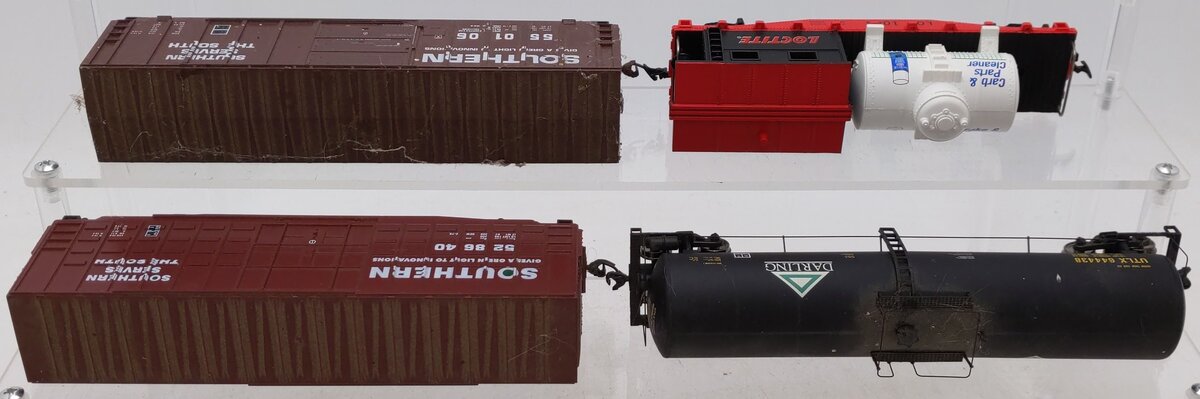 HO Scale Assorted Boxcars [4] VG