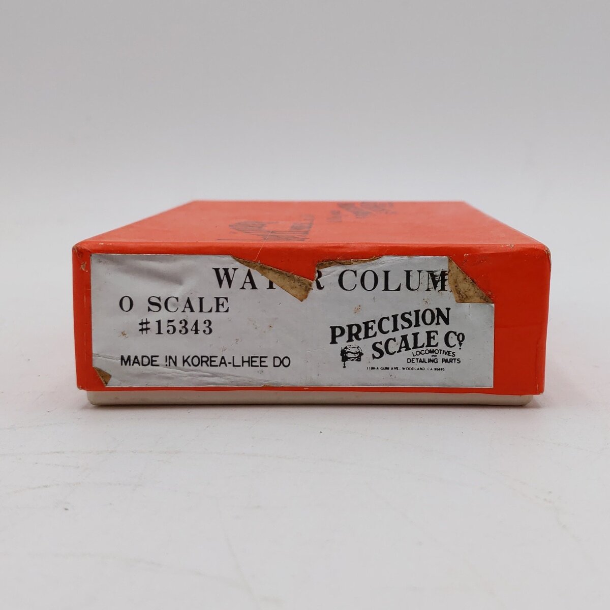 Precision Scale Co. 15343 O Scale Brass Water Column - Unpainted LN/Box