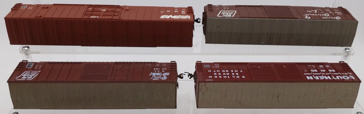HO Scale Assorted Boxcars [4] VG