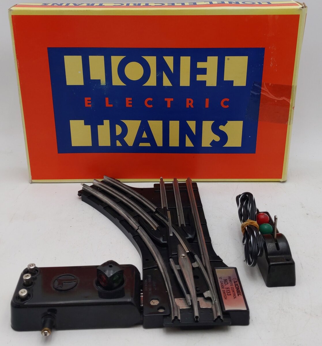 Lionel 6-5133 O Gauge Left Hand Remote Control Switch Turnout VG/Box