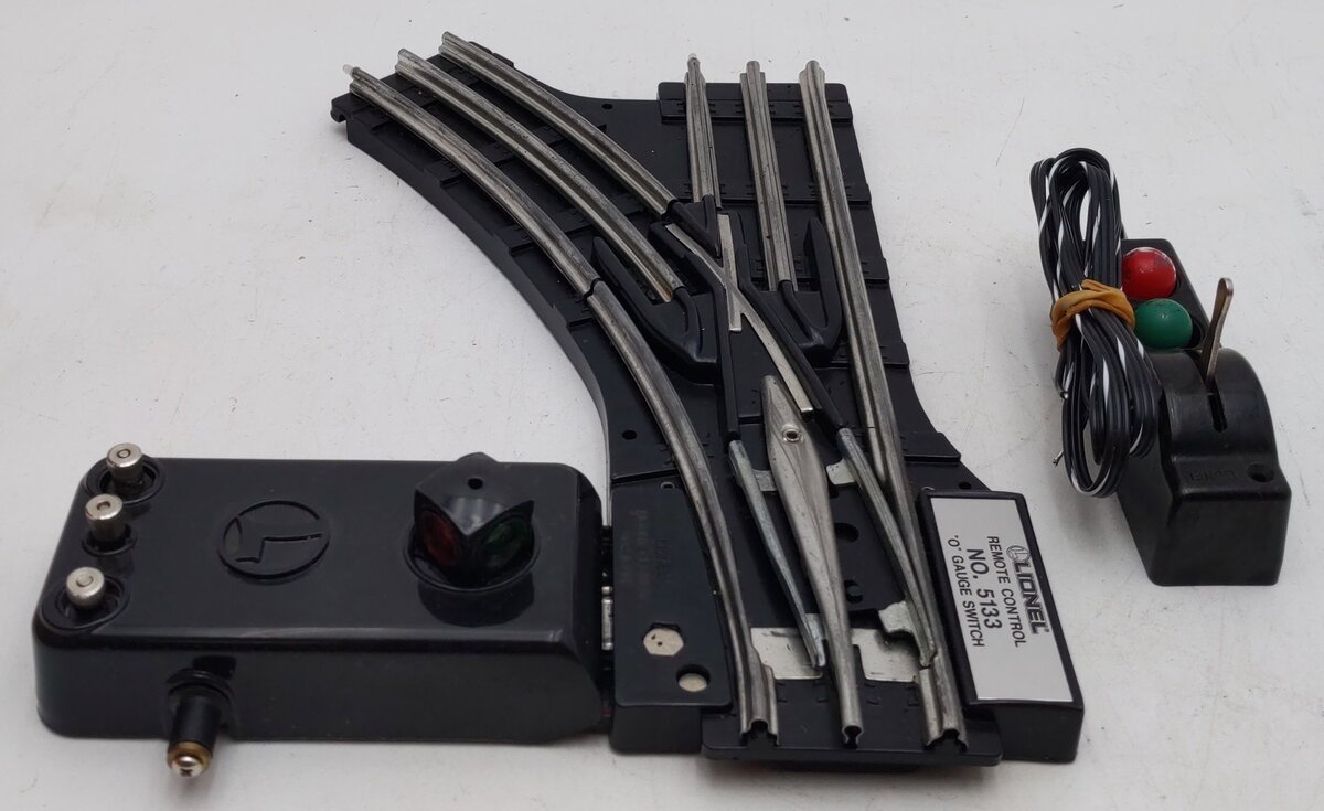 Lionel 6-5133 O Gauge Left Hand Remote Control Switch Turnout VG/Box
