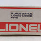 Lionel 6-9160 Illinois Central N5C Lighted Caboose EX/Box