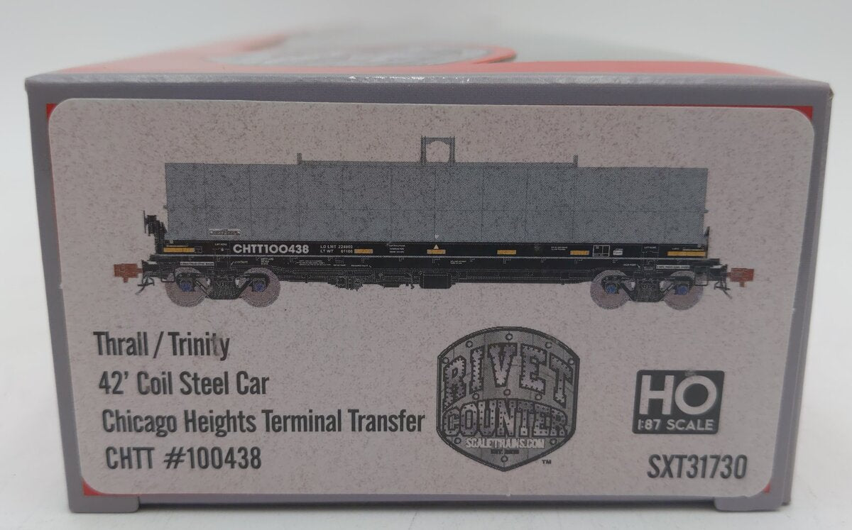 Scale Trains SXT31730 HO CH Terminal Transfer Thrall 42' Coil Steel Car #100438 NIB