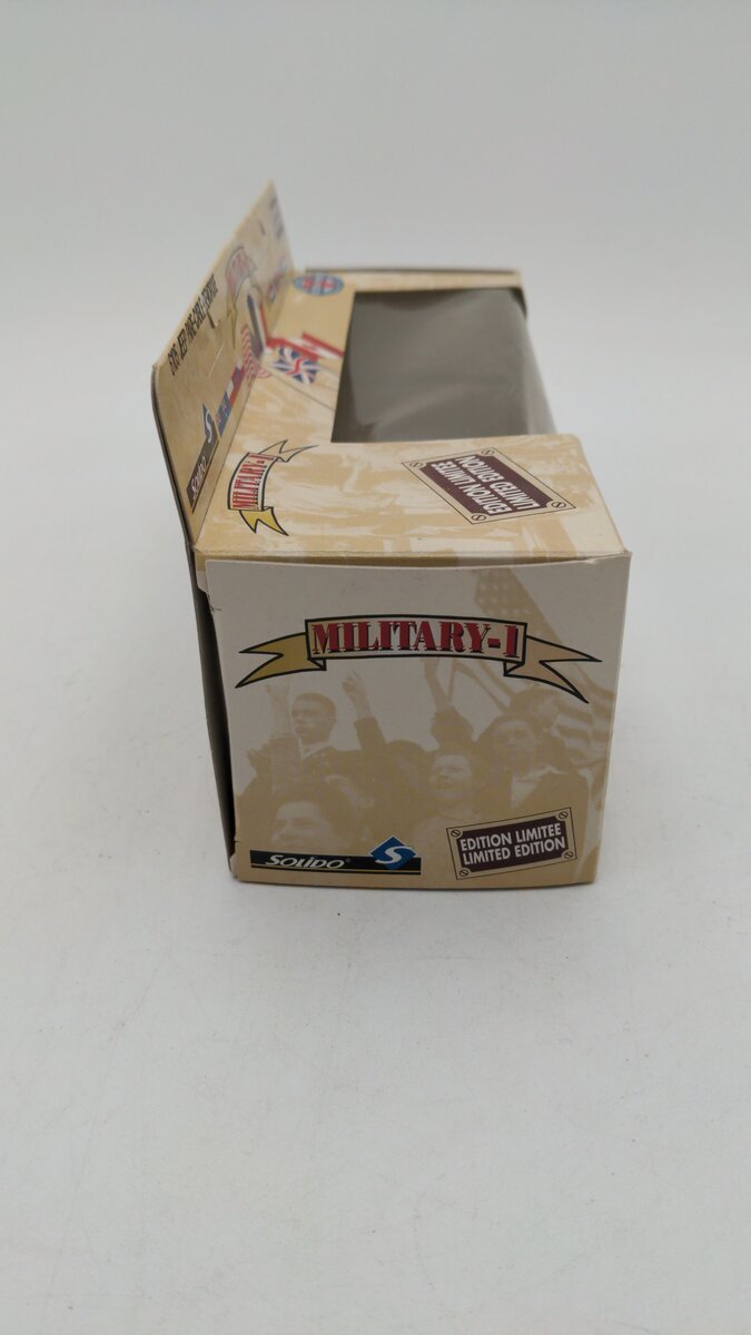 Solido 6105 1:50 Scale Military I US Army Jeep Pare-Cable + Remorque Die Cast EX/Box