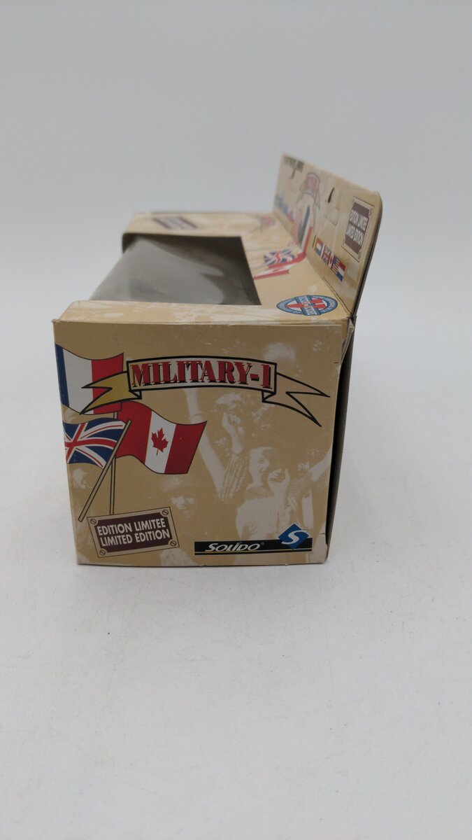 Solido 6105 1:50 Scale Military I US Army Jeep Pare-Cable + Remorque Die Cast EX/Box