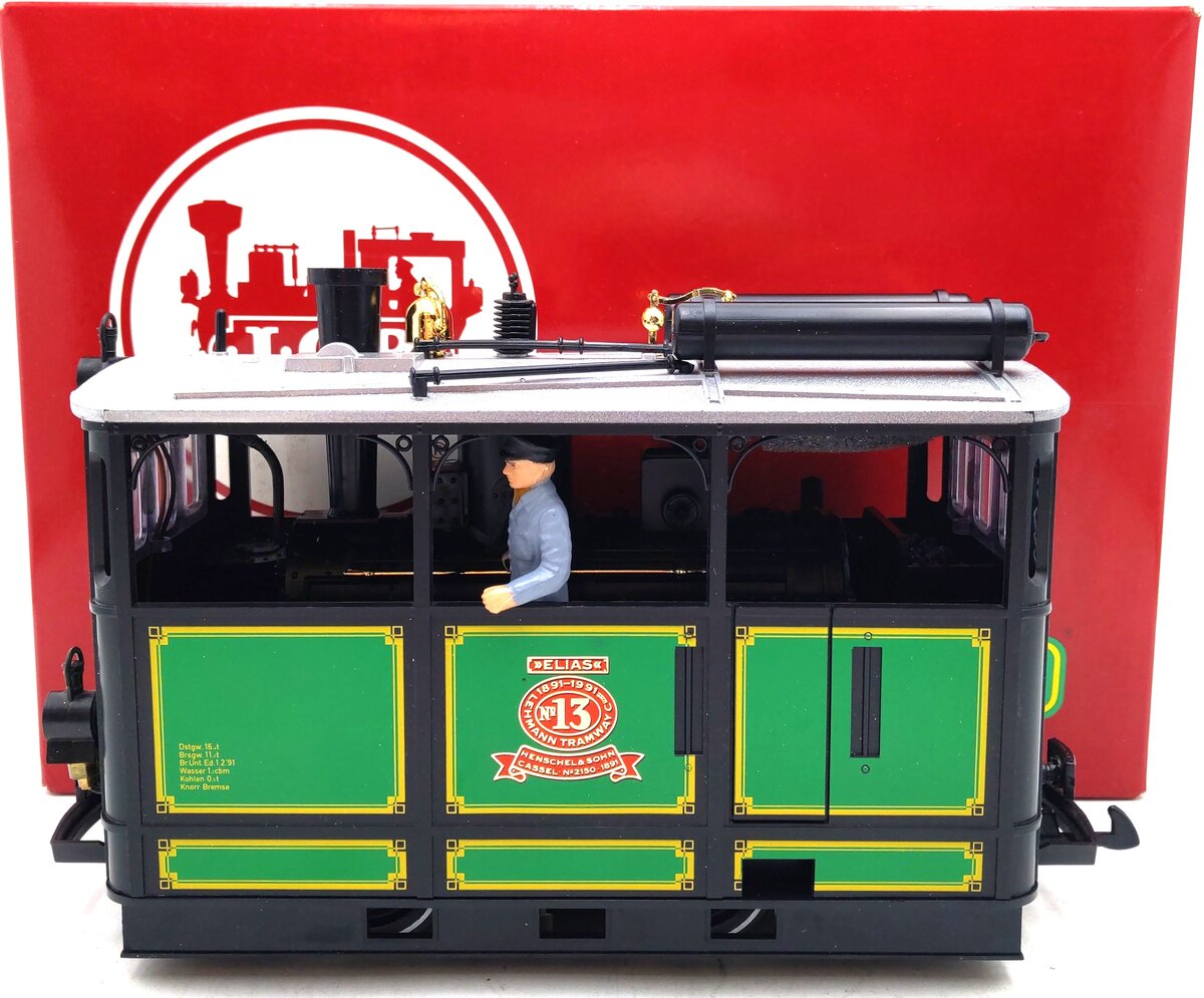 LGB 2150 G Scale Elias Henschel & Sohn Steam Tram Locomotive #13 LN/Box