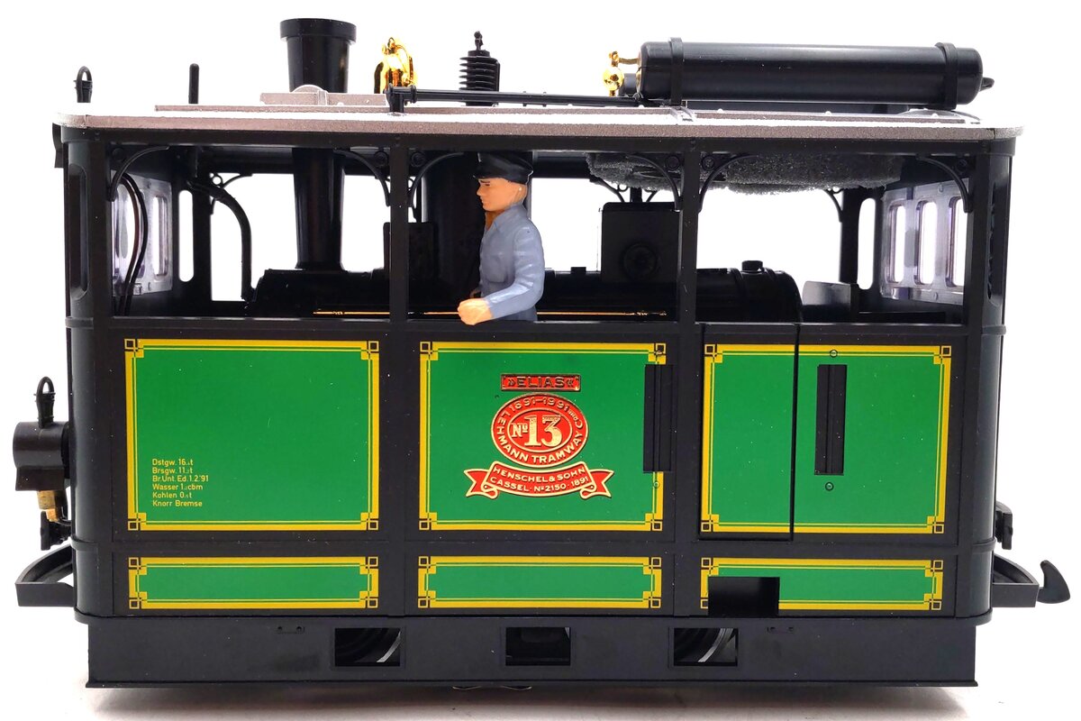 LGB 2150 G Scale Elias Henschel & Sohn Steam Tram Locomotive #13 LN/Box