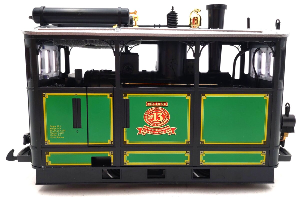 LGB 2150 G Scale Elias Henschel & Sohn Steam Tram Locomotive #13 LN/Box