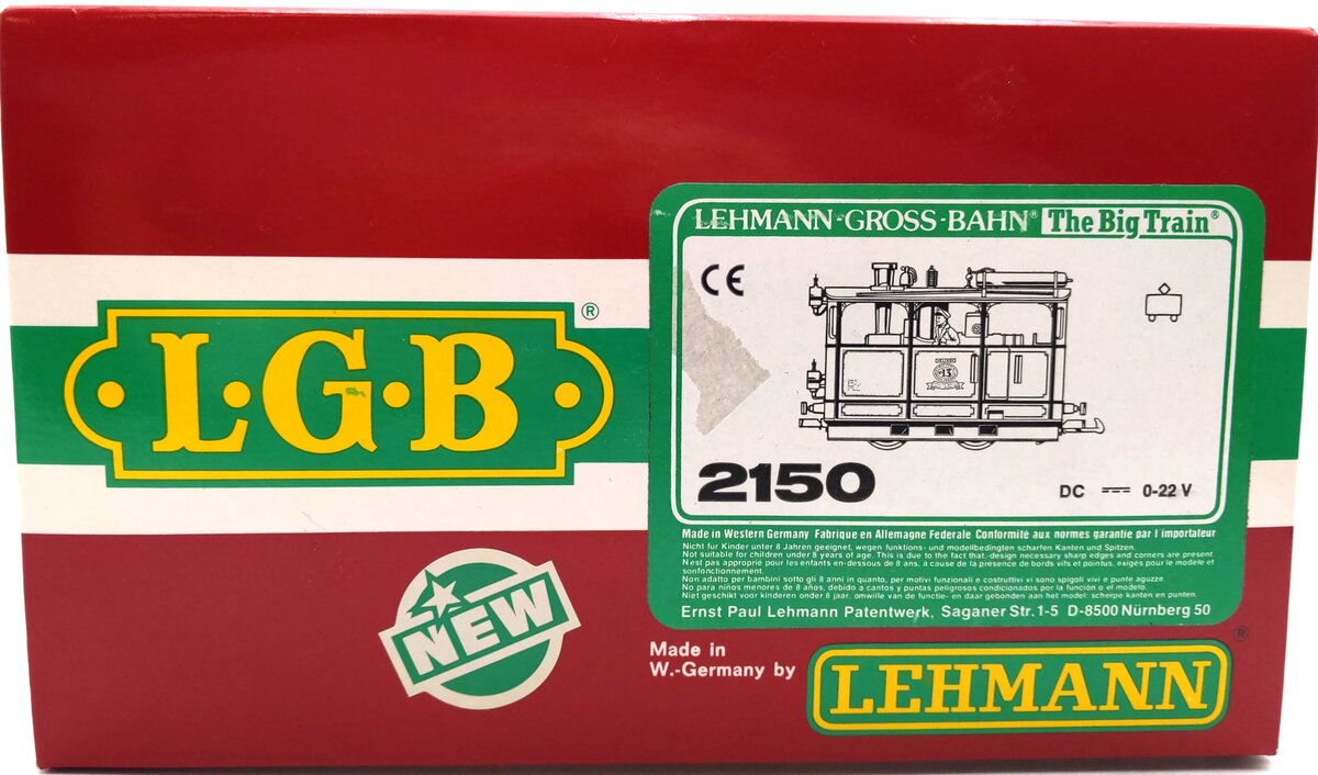 LGB 2150 G Scale Elias Henschel & Sohn Steam Tram Locomotive #13 LN/Box