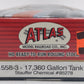 Atlas 1558-3 HO Scale Stauffer Chemical 17,360 Gallon Tank Car #85278 LN/Box