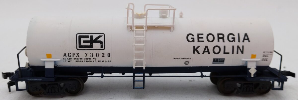 Atlas 1703A HO Georgia Kaolin Tank Car #73020 VG
