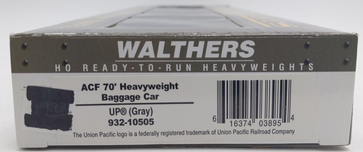 Walthers 932-10505 HO Scale Union Pacific ACF 70' Heavyweight Baggage Car LN/Box
