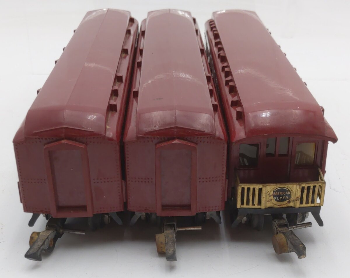 American Flyer S Post-War Passenger Cars: 652, 654 [3] VG/Box