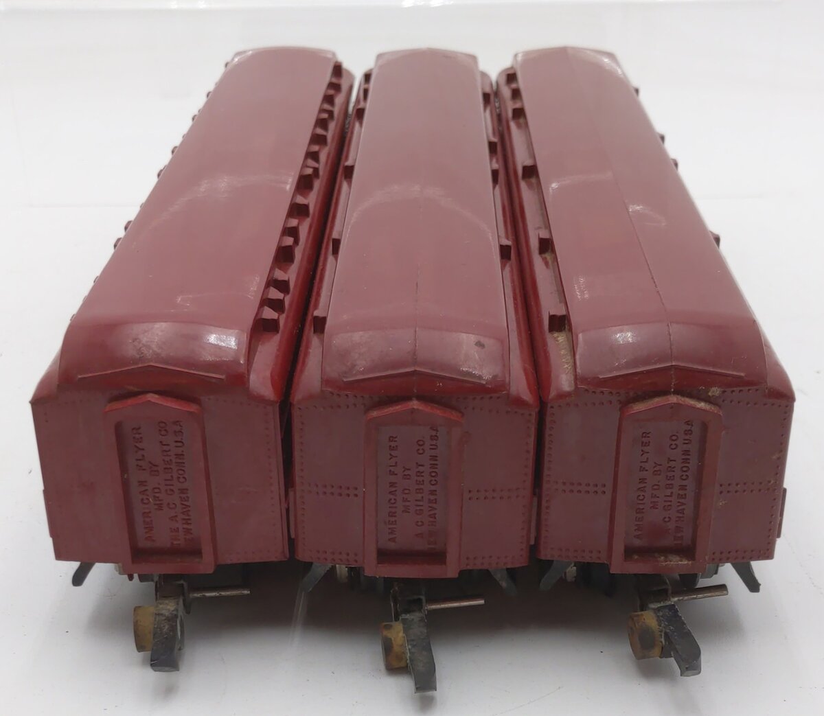 American Flyer S Post-War Passenger Cars: 652, 654 [3] VG/Box